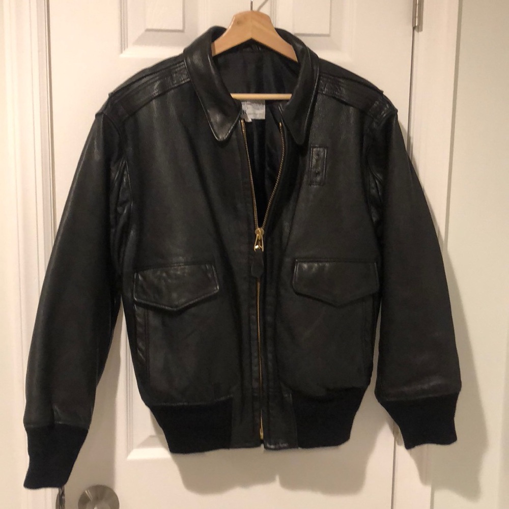 Vintage Leather Bomber